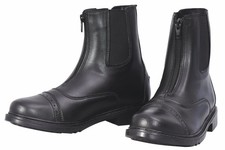 TuffRider Ladies Starter Front Zip Paddock Boots  Durable, Easy to Clean Wat...