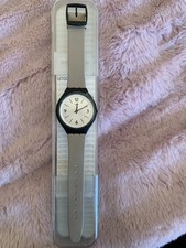 Reloj Swatch SVUB101 Skinsand Unisex Beige Banda Goma Nuevo con Caja - ENVÍO GRATUITO