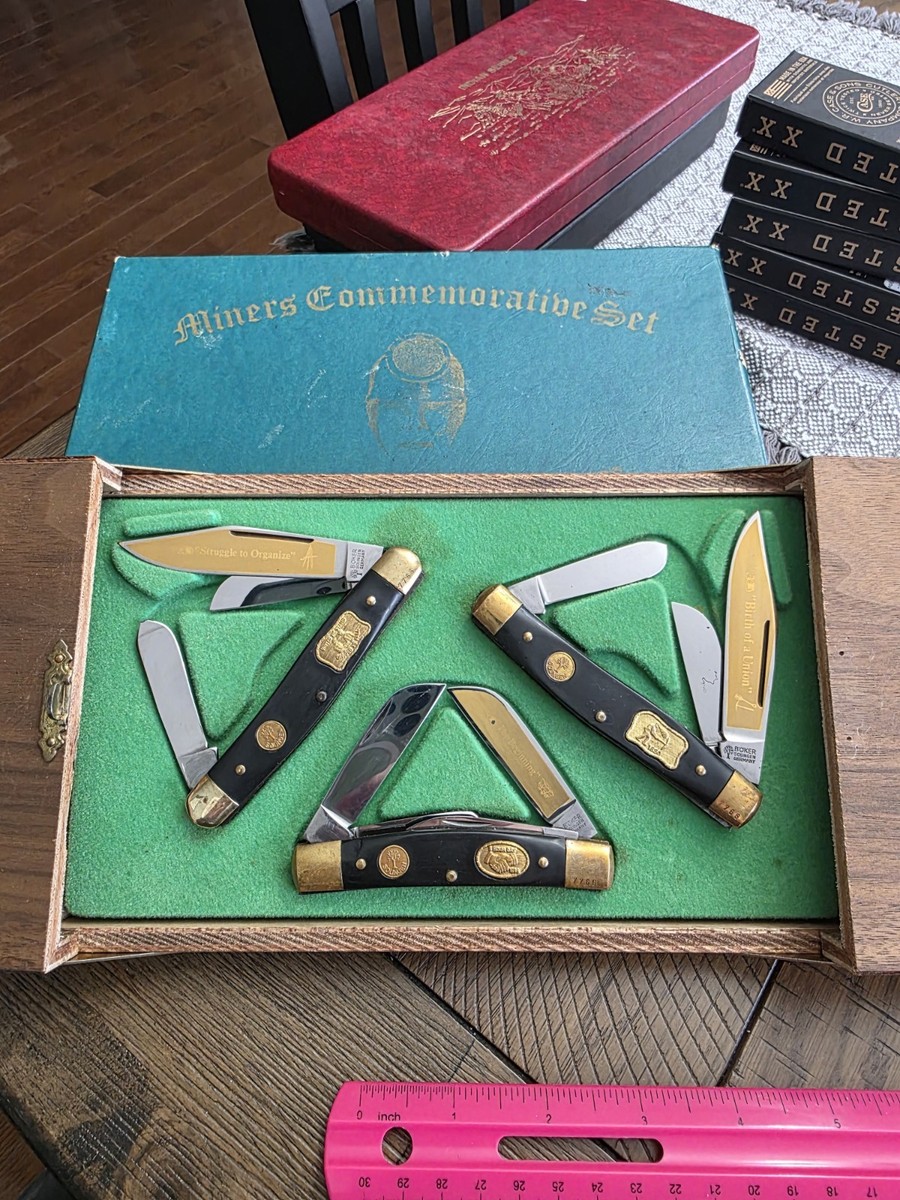Boker Tree Brand Miners Commemorative Set Solingen Germany JW 3pc