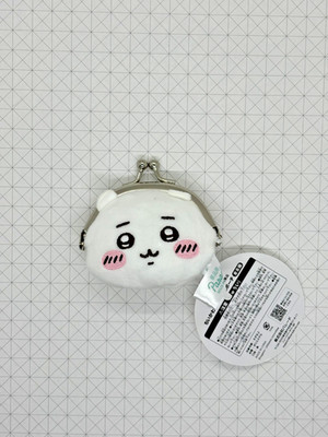 Chiikawa Plush Coin Purse Mascot Pouch Gamaguchi Wallet Japan Cute Tag Attached