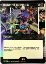 Behold the Sinister Six! [Borderless] #221 Prices | Magic Marvel