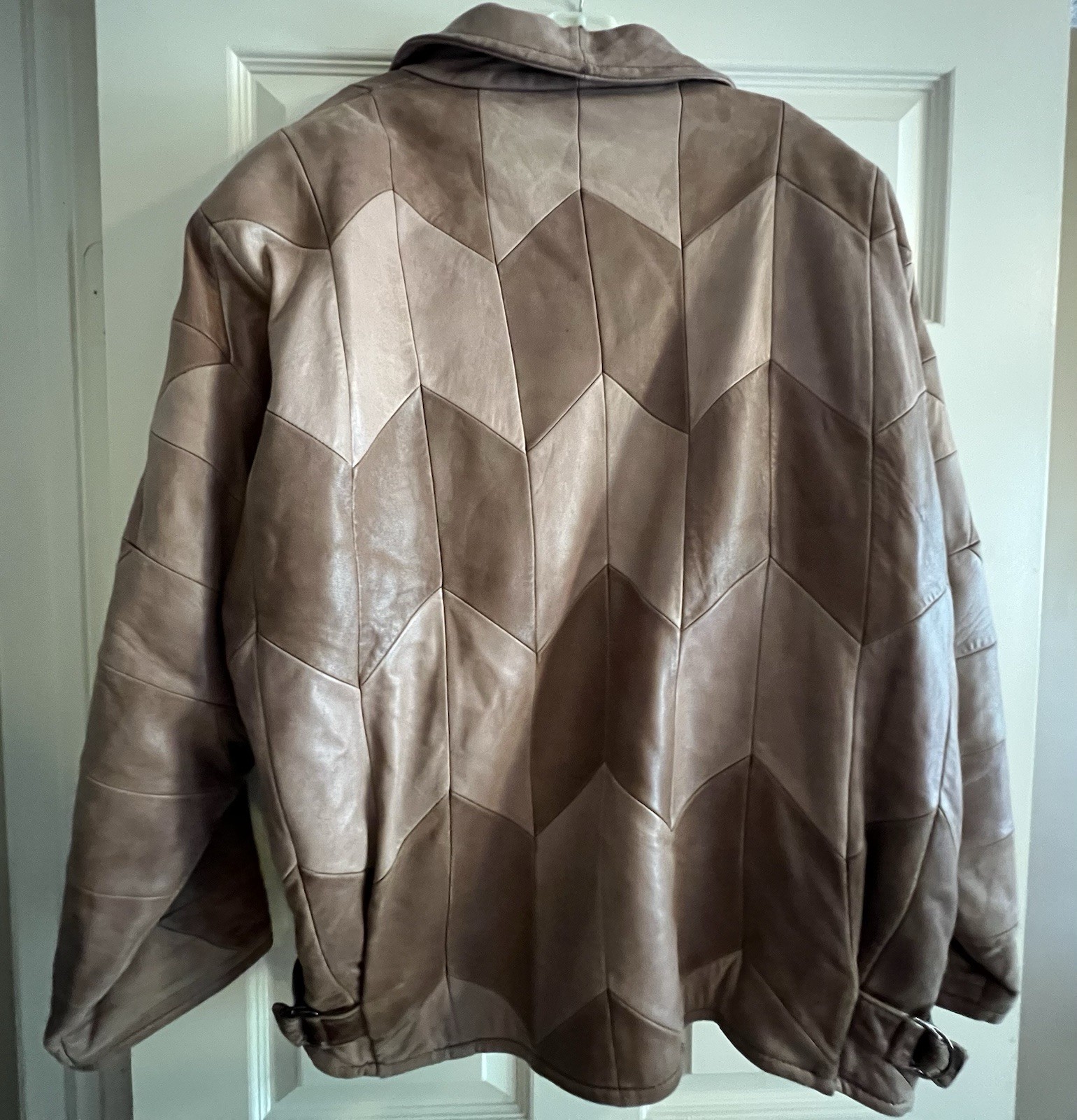 VTG CEDRICS Patchwork Jacket Genuine Leather Men’… - image 1