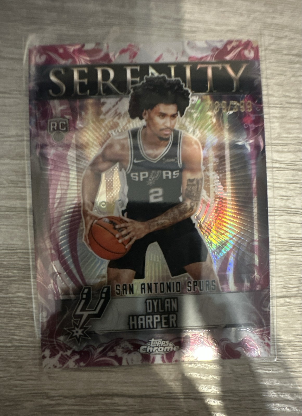 2025-26 Topps Chrome - Serenity Dylan Harper #SY-12 Magenta Refractor /399 (RC)
