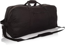 DALIX 25" Big Adventure Large Gym Sports Duffle Bag - Black