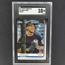 Aaron Judge 2019 Topps Opening Day IMAGE VARIATION #15 SP SSP SGC 10 Gem Mint