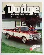 Vintage 1978 Dodge Pickup Trucks Models Sales Catalog Dealer Manual Brochure Vintage 1978 Dodge Pickup Trucks Models Sales Catalog Dealer Manual Brochure