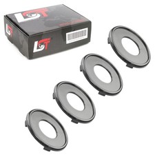 4x Kappe Radnaben Deckel Blende Felgendeckel Schwarz ø 70mm für VOLVO