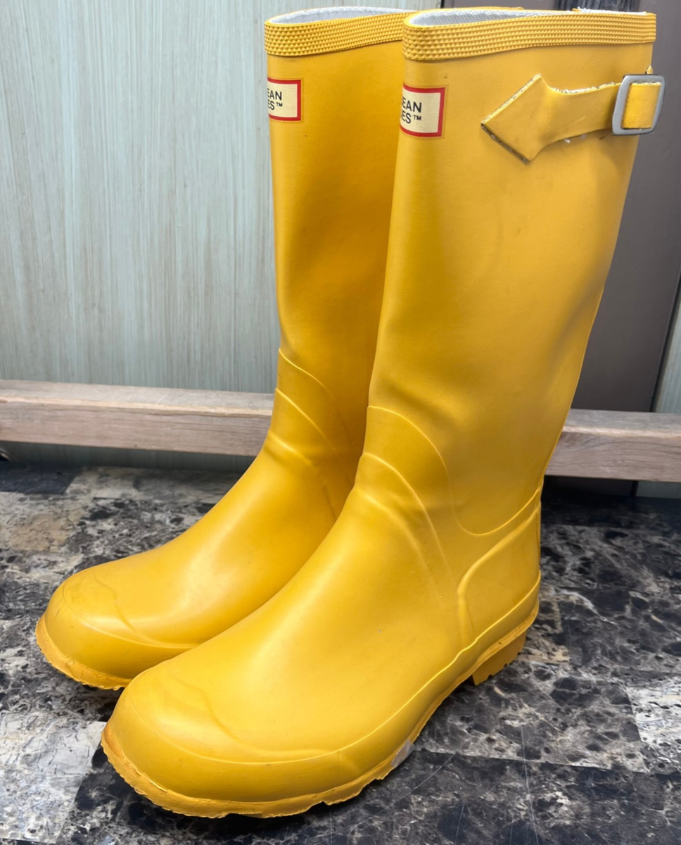 Viking Askim LL Bean Wellies Rubber Rain Boot Yellow Men's Size 7