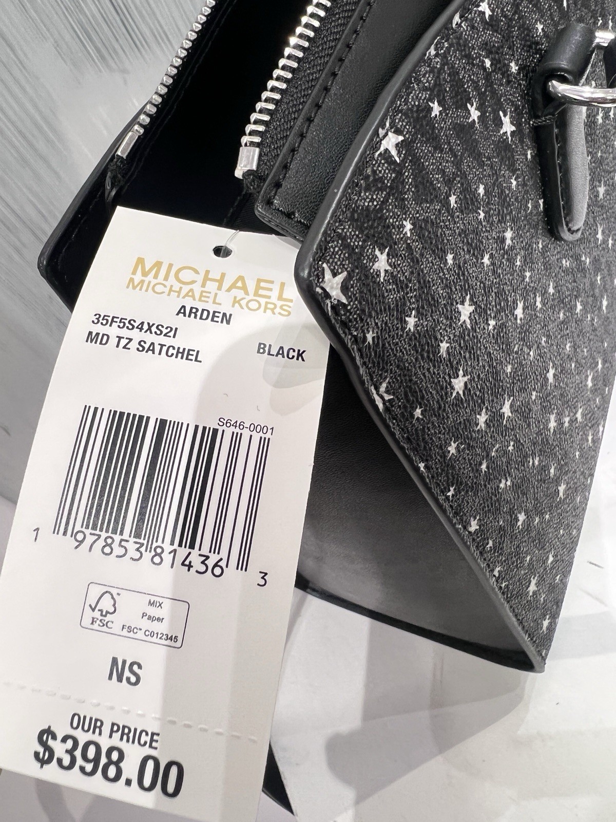 MICHAEL KORS Arden Medium Zip Tote Bag - Star Print thumbnail 14