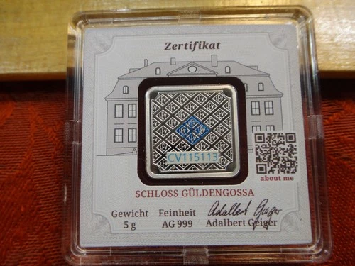 Geiger Edelmetalle 5 Gram .999 Fine Silver Bar - Free S&H USA