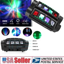 8 LED Spider Moving Head Beam light Stage Lighting RGBW DMX Disco Party DJ Light