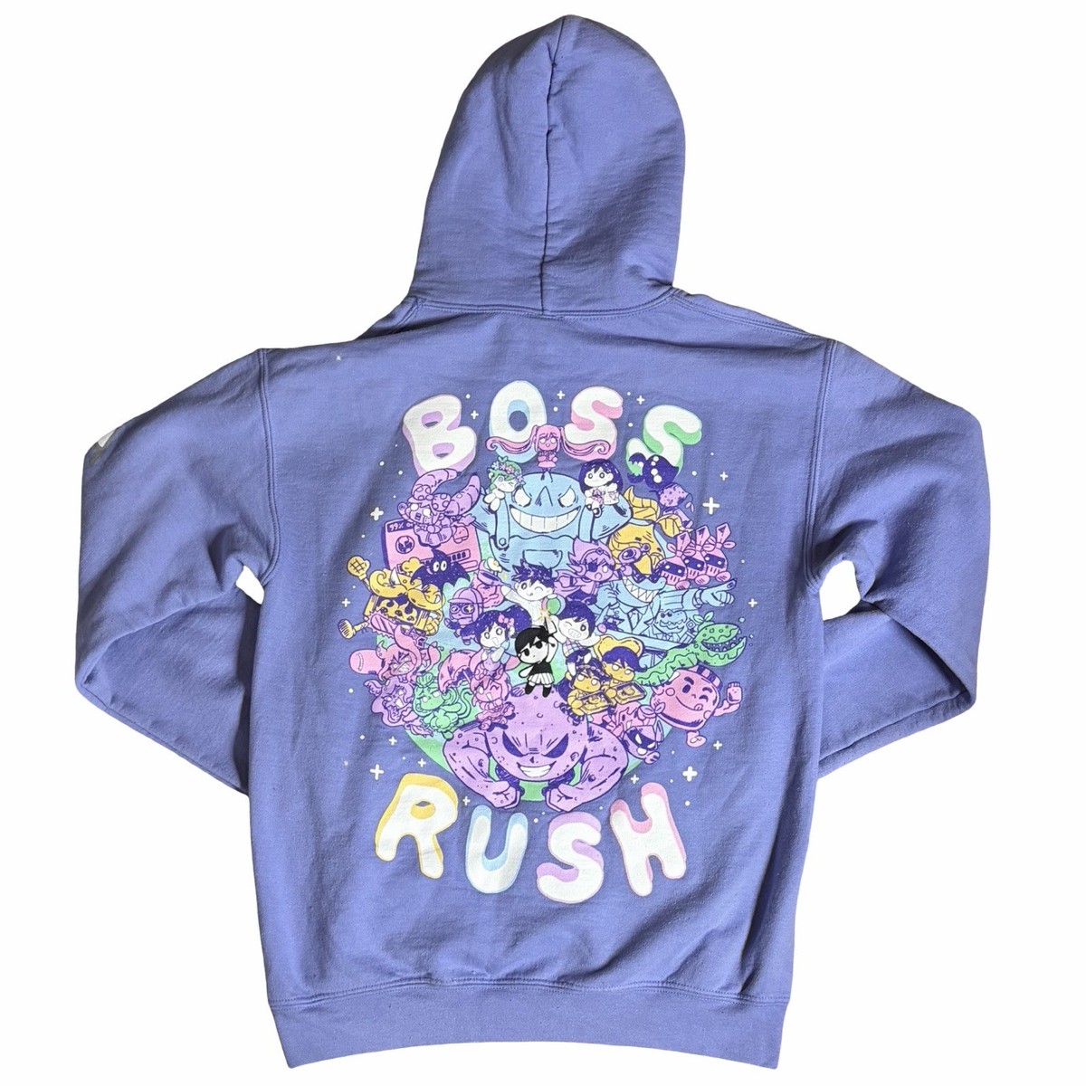 Omori Boss Rush Hoodie Sweater Jacket Omocat Purple Anime Game