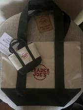 Trader Joes Green Micro And Mini Tote.