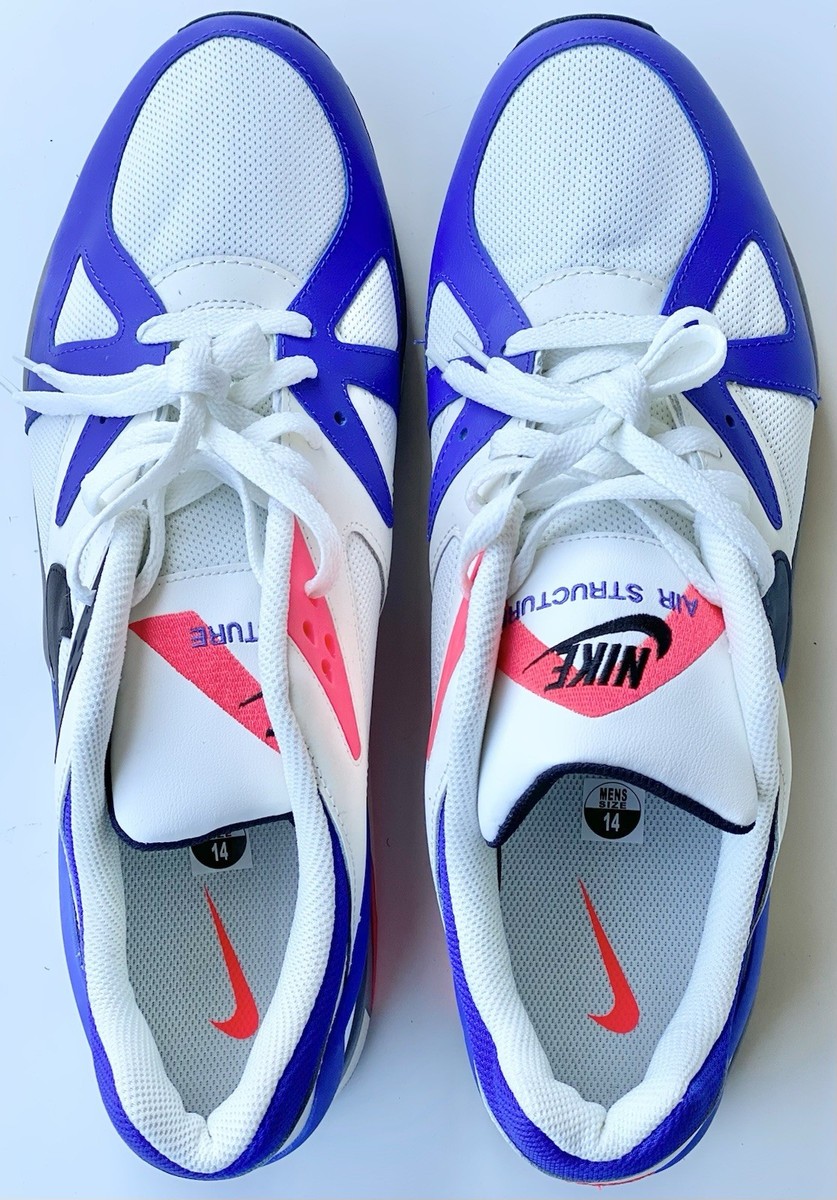 Nike Air Structure Triax 91 Violet/White Men's 14 Shoes Sneakers