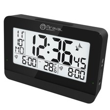 LCD digitaler Funkwecker Datum Kalender 2 Ala...