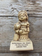 Remember Me, Mom? And The Kid Who Loves You 1970 Figurine Made In The USA 