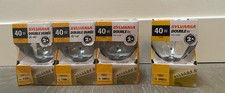 Lot of 4 Sylvania 40w 120V Double Life Clear Globe Light Bulbs Indoor G25 3000Hr