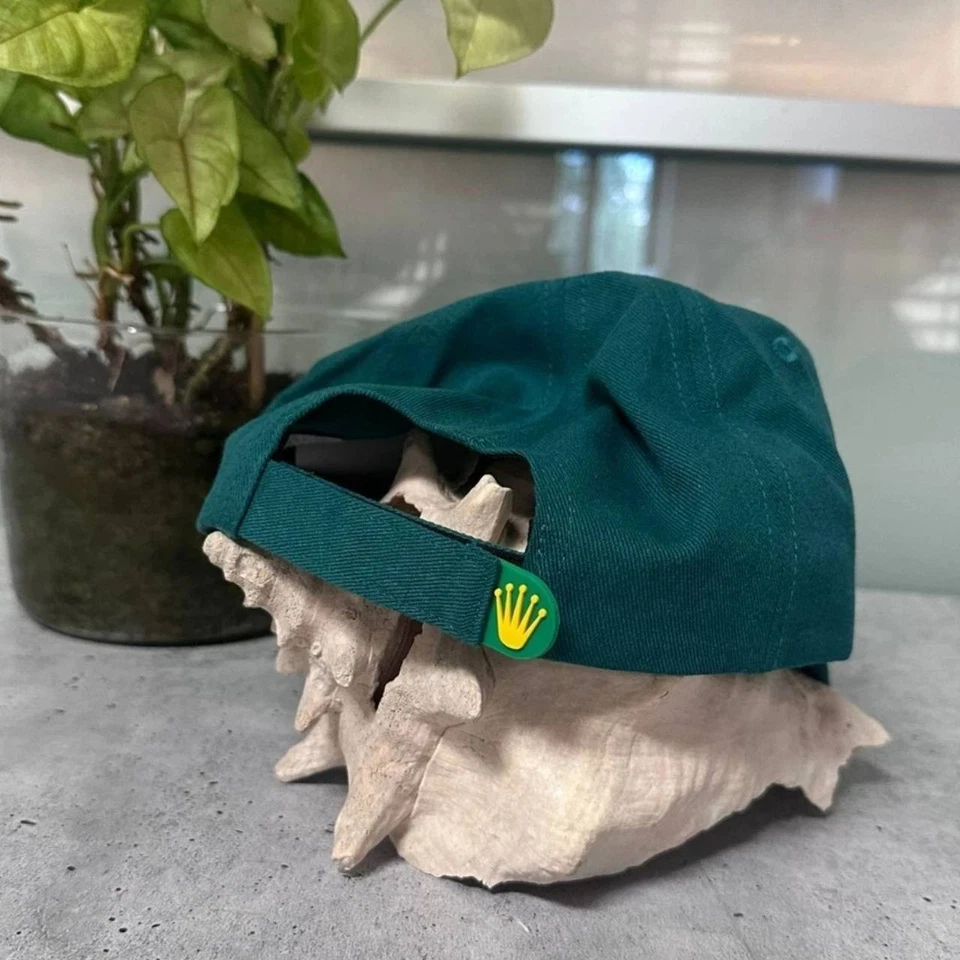 Auth Rolex Cap Black Embroidered Adjustable Hat Free Size - Image 3 of 3