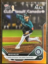 2025 Topps Now MLB #862 Bryce Miller Seattle Mariners ORANGE 02/25