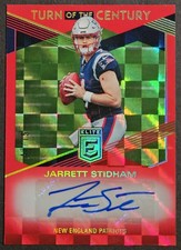 2019 Panini Donruss Elite Red Checkerboard #TC-JS Jarrett Stidham RC Auto SP /75