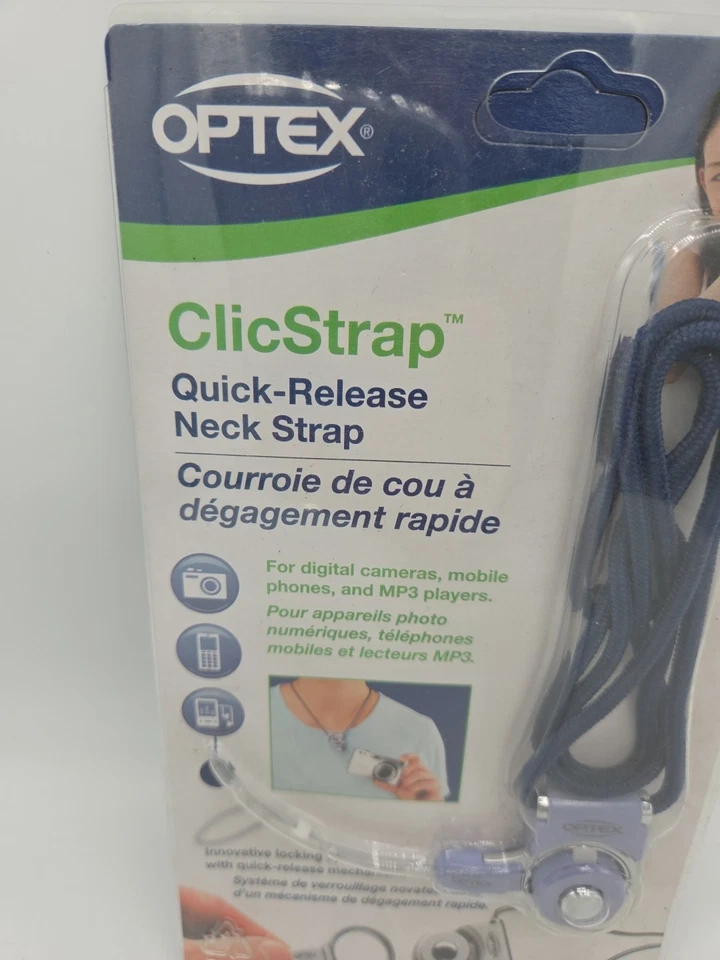 Optex Clicstrap Quick Release Neck Strap BLUE  Digital Compact Camera Gift Idea - Image 2 of 4