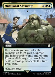 Mutational Advantage (Extended Art) Foil Universes Beyond: Fallout