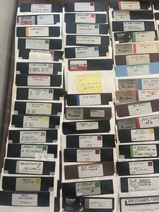 Lot of 101+ 5.25" Floppy Disks Games, Software, Utilities Partially Tested Atari