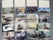 Leanin Tree Christmas Holiday Cards 32 Assortment Trains Scenic No Envelopes