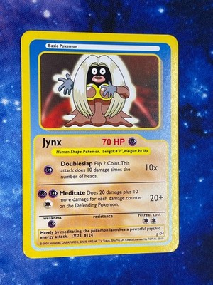 funskool pokemon cards value Jynx 2004 Pokemon Funskool India Rare Vintage
