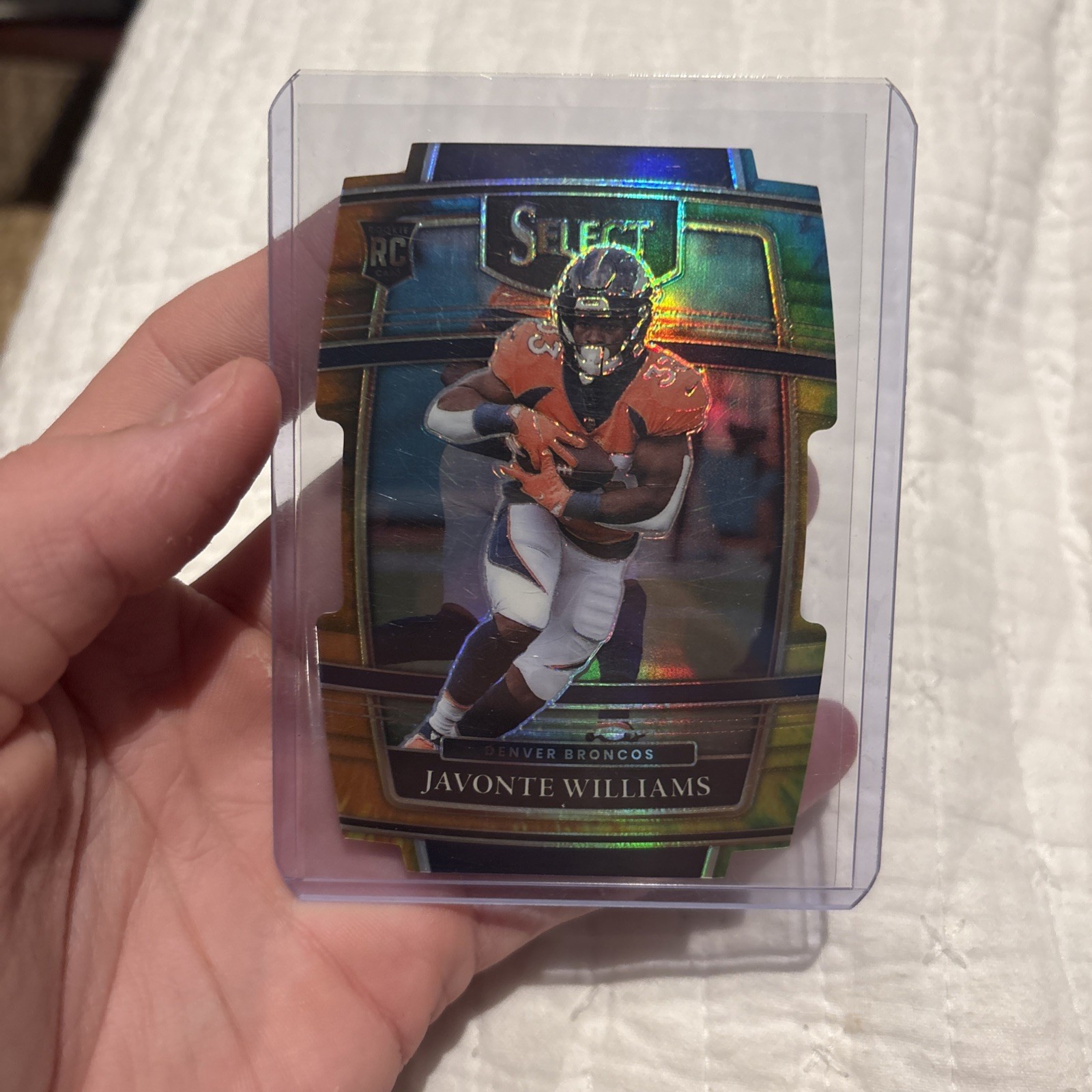 2021 Panini Select - Concourse Javonte Williams #57 Tie-Dye Die-Cut /25 (RC)