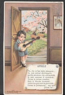 RARA CARTOLINA BAMBINI FIRMATA BERTIGLIA serie 3016