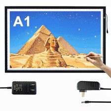 A1 34.6in X 23.6in Extra Large Tracing LED Light Pad Kits for A1, black