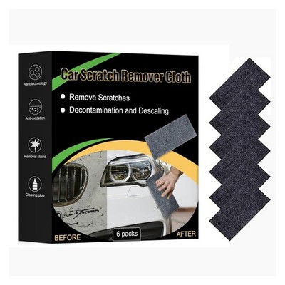 Nano Polix Car Scratch Remover Cloth 6 Packs - Auto Paint Scratch Repair Towel
