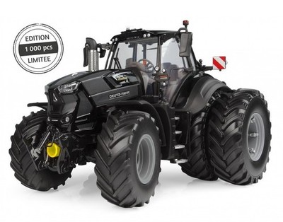 Deutz-Farh トラクターミニチュア1/32 限定1000台 UNIVERSAL HOBBIES, DEUTZ-FAHR 8280 TTV Warrior Black Twin
