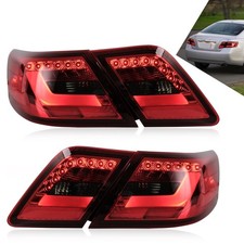 VLAND LED Red Smoked Taillights For Toyota Ca...