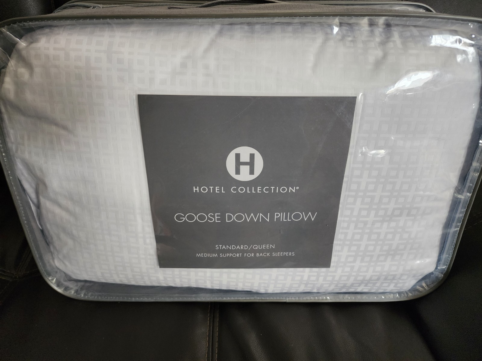 Hotel Collection White Goose Down  Standard pillow Medium $4