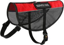 Service Dog Vest with 2 Removable Patches, Light Weight and Breathable Mesh Serv