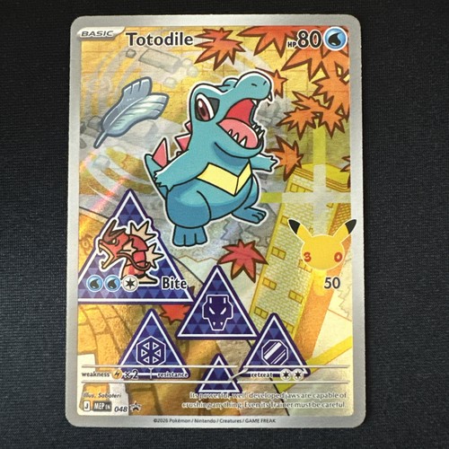 Pokémon TCG Totodile 048 Black Star Promo First Partners Collection Series 2 NM