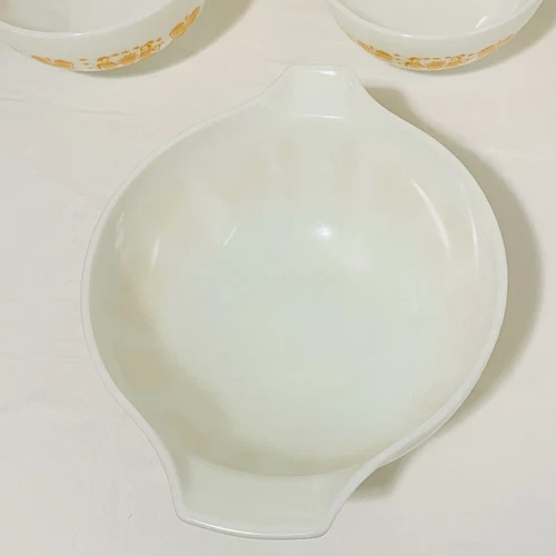 Vintage Pyrex Amish Butterprint Orange Pumpkin #441-#444 RARE! Set - Picture 4 of 23