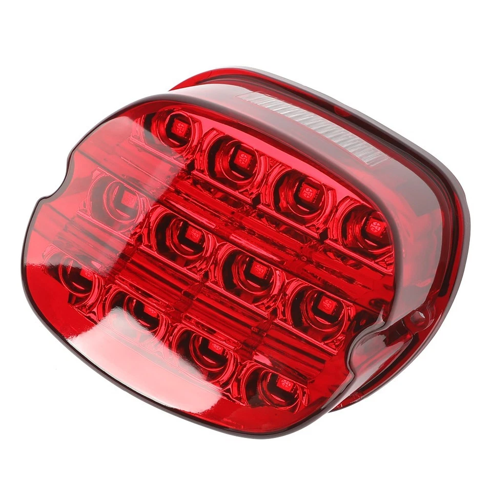 Luz trasera LED indicador freno para Harley Touring Road King Wide Glide Softail Foto 2 de 4