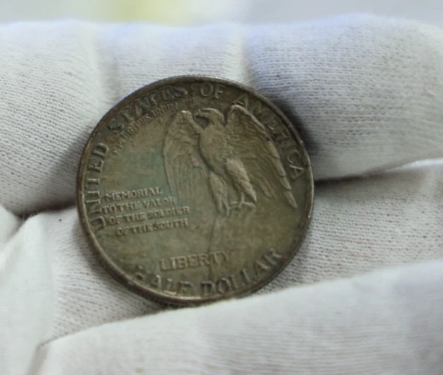 1925 US Stone Mountain Commemorative 50c XF (Cleaned,Retoned) - Image 2 of 2