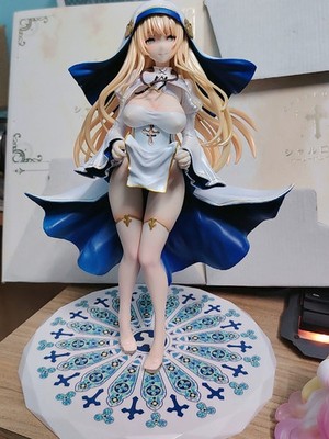 26CM Vibrastar Maiden Nun Charlotte White Ver. 1/6 Scale Figure Statue Ornament
