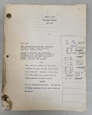 Vintage Original Working Script for Family Ties "My Back Pages" Prop-master