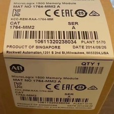 Allen-Bradley 1764-MM2 MicroLogix 1500 16 KB Memory 1764MM2 NEW US Free Tax
