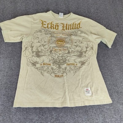 M Marc Ecko Unltd Actual Factual Mens T-Shirt Medium Vintage Y2K Preowned