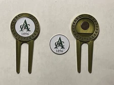 (1) Aronimink Golf Club Divot Tool & 1" Coin Golf Style Marker - A Beauty!