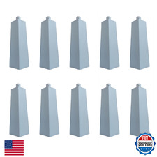 10 New Aluminum Outside Siding Corner 8" w/ Nails - Ready to Paint