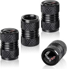 4x Corvette C6 C7 C8 Car Wheels Tire Air Valve Cap Stem Dust Cover Decorate 4x Corvette C6 C7 C8 Car Wheels Tire Air Valve Cap Stem Dust Cover Decorate