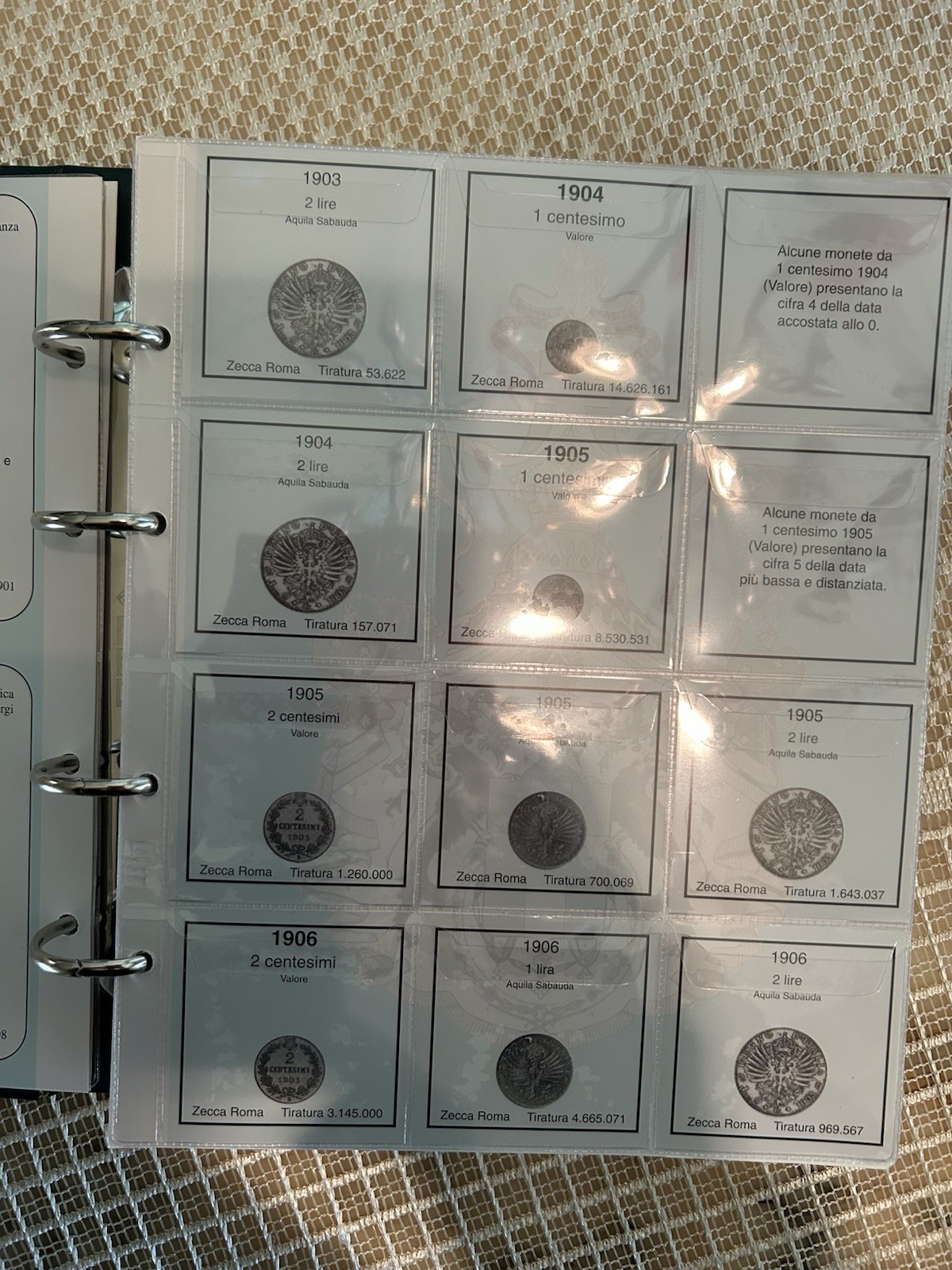 Coins Kingdom of Italy-Vittorio Emanuele III- 1900/1943 With Binder Album