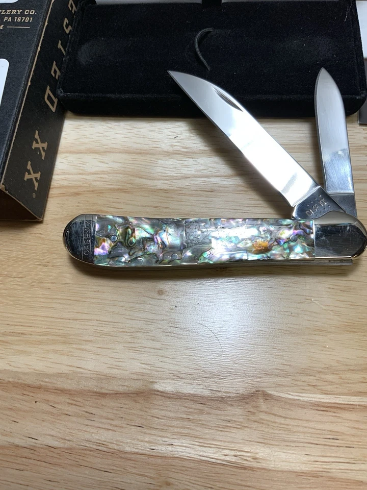Cuchillo Case XX Copperhead Precioso ABALONE Wharncliffe 8249 W SS + Caja Papeleo Foto 4 de 4